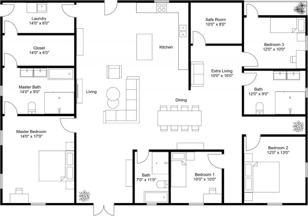 4bedrooms 2d